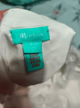 Vestido de Comunión Blanco Encaje 12:13 años 
