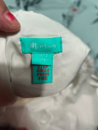 Vestido de Comunión Blanco Encaje 12:13 años 