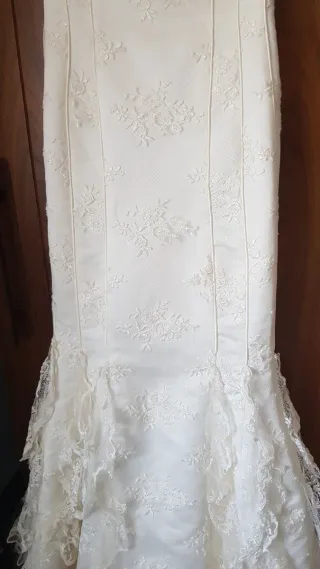 Vestido de Novia Rosa Clará Beige