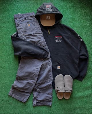 Sudadera Carhartt Workwear Negra Talla XXL