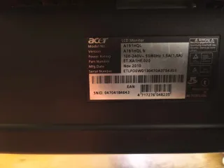 Monitor Acer A191HQL b 18,5 LED HD