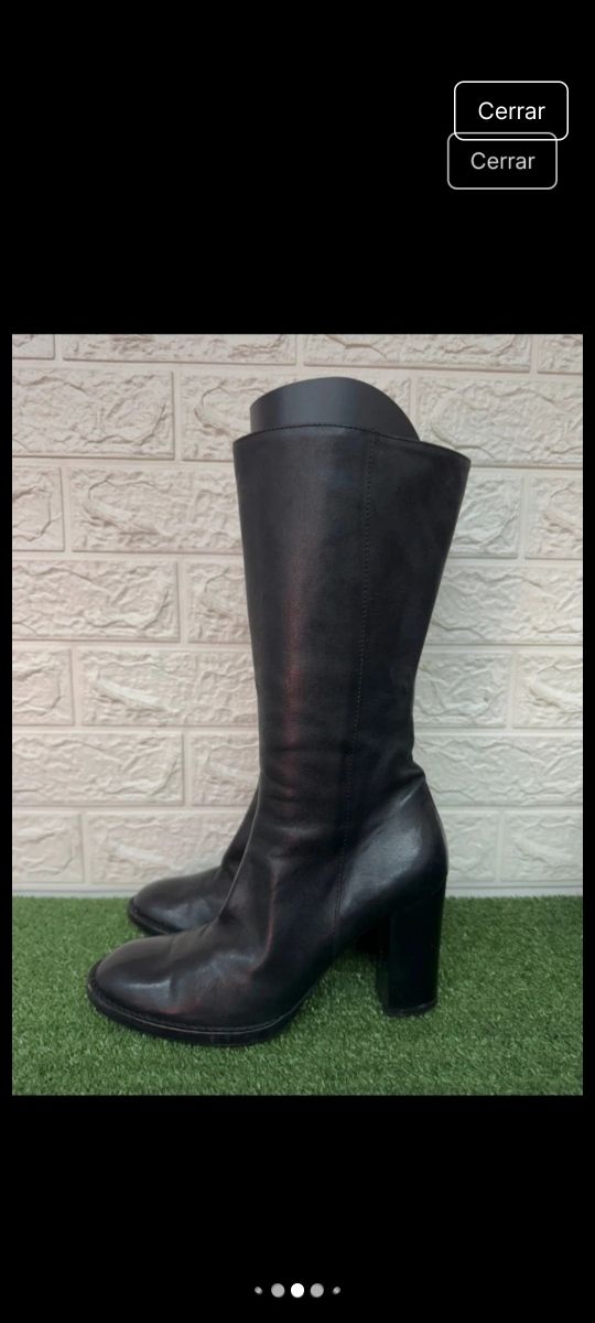 Botas vintage negras