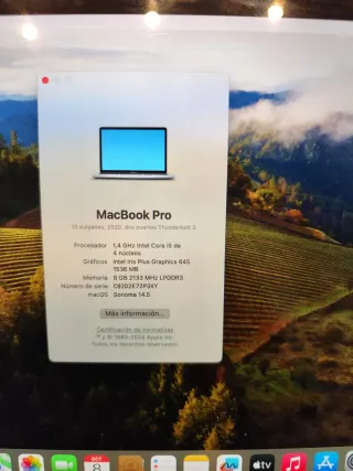 MacBook Pro 13 2020 Plata