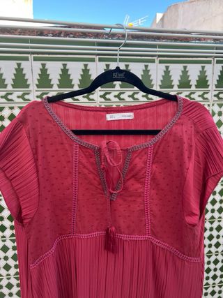 Vestido Veraniego Rojo Talla Única