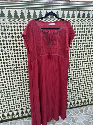 Vestido Veraniego Rojo Talla Única