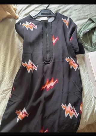 Vestido Bimba y Lola Negro Multicolor