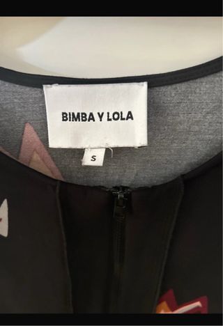 Vestido Bimba y Lola Negro Multicolor