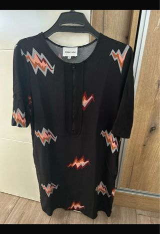 Vestido Bimba y Lola Negro Multicolor