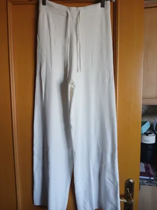 Pantalón ancho blanco