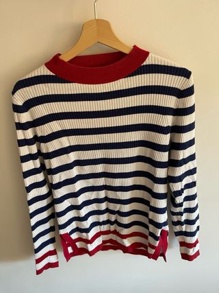 Jersey Tommy Hilfiger Rayas Azul Marino