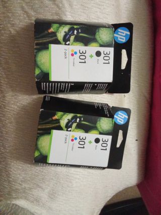 2 Packs Tintas HP 301 Nuevas Originales