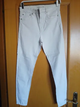 Pantalón vaquero blanco