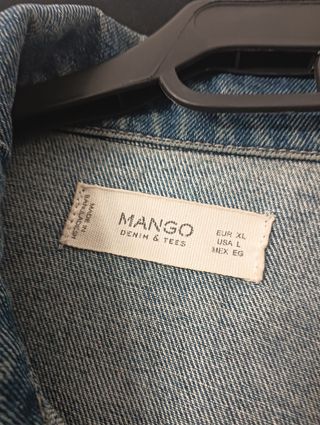 Cazadora vaquera Mango Talla XL