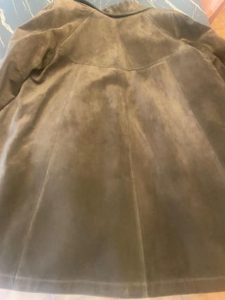 Cappotto donna in vera pelle scamosciata