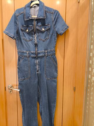 Mono vaquero Stradivarius azul