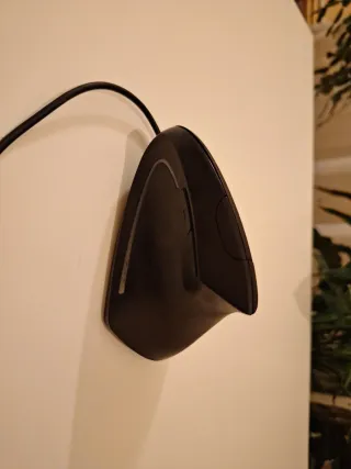 Ratón Ergonómico Vertical USB Negro Laser