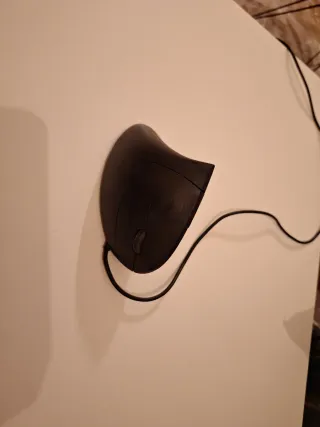 Ratón Ergonómico Vertical USB Negro Laser