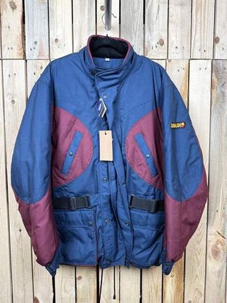 CHAQUETA T-L DE MOTO GARIBALDI AZUL VINTAGE