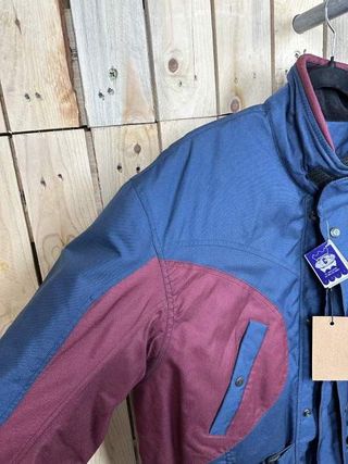 CHAQUETA T-L DE MOTO GARIBALDI AZUL VINTAGE