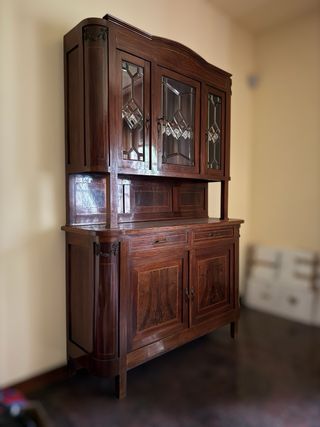 Credenza/Vetrina Vintage Legno Massello