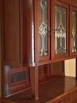 Credenza/Vetrina Vintage Legno Massello