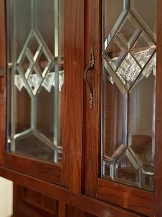 Credenza/Vetrina Vintage Legno Massello