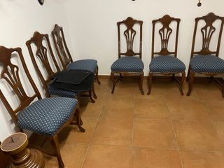 Juego de 6 sillas y mesa comedor