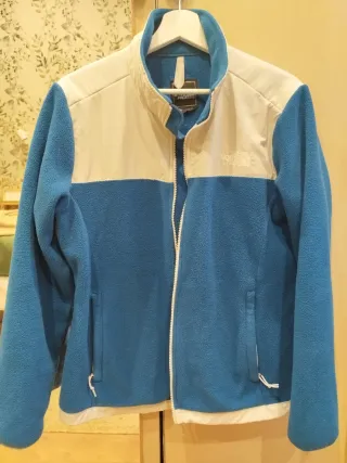Polar The North Face azul y blanco