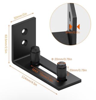 Guía inferior para puerta corredera de granero