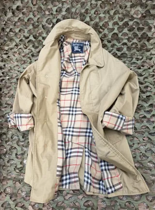 Gabardina Burberry Prorsum Vintage 90s 