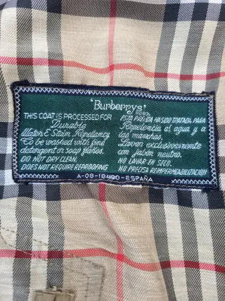 Gabardina Burberry Prorsum Vintage 90s 