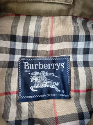 Gabardina Burberry Prorsum Vintage 90s 