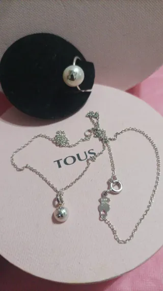 Conjunto Tous Plata y Perla