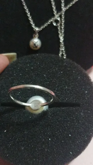 Conjunto Tous Plata y Perla