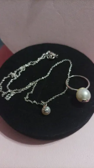 Conjunto Tous Plata y Perla