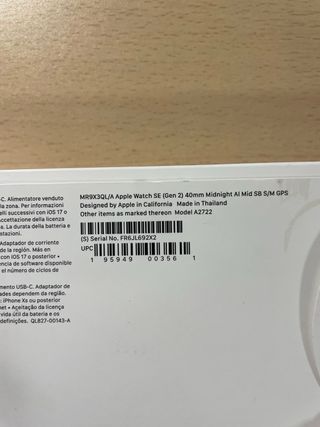 Apple Watch Negro/Azul Marino