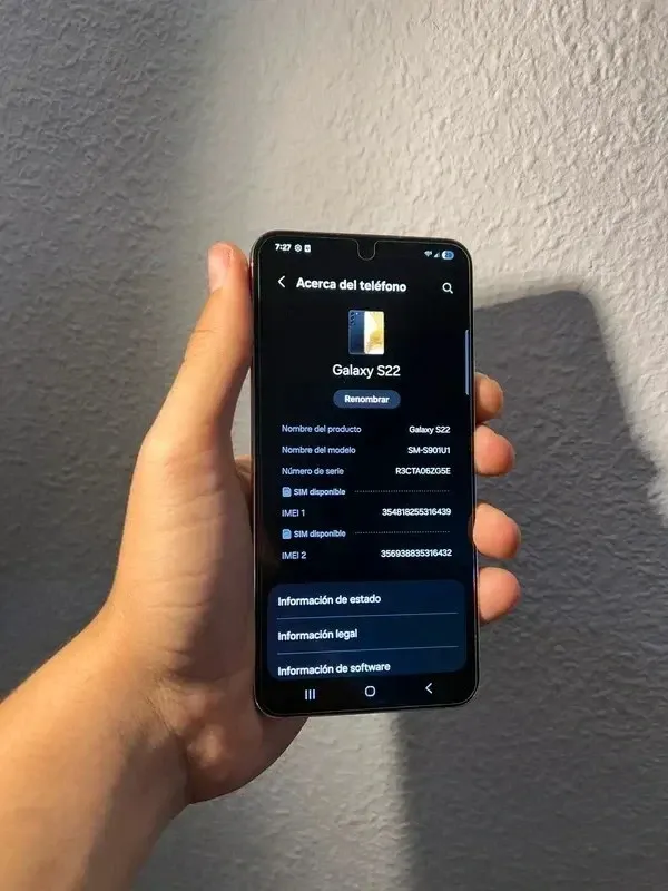 Samsung Galaxy S22 Rosa