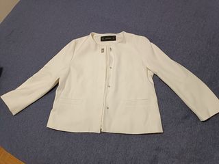 Chaqueta Zara Blanca Talla L