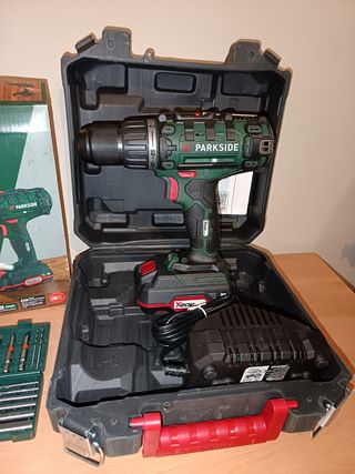 Taladro Atornillador Parkside 20V Completo