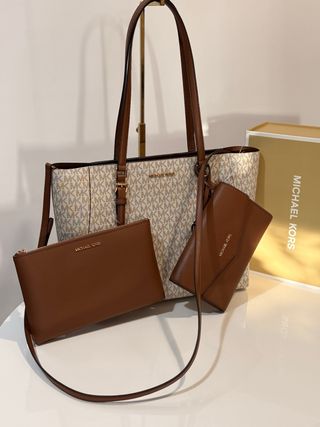 Bolso Tote Michael Kors Canvas Marrón
