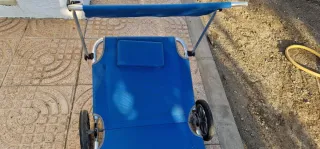 Tumbona y Carrito Playa Azul
