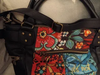 Bolso Desigual Negro Multicolor