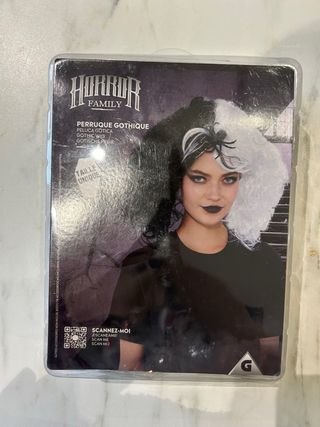 Peluca Gótica Cruella de Vil Horror Family