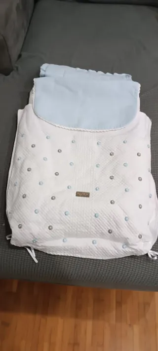 Saco Capazo Bebé Rosy Fuentes Gris