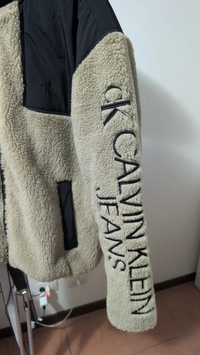 Giacca Calvin Klein Jeans Beige/Nero Taglia M