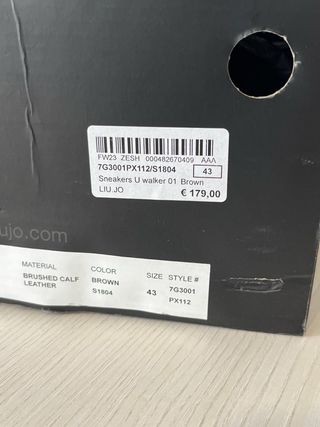 Scarpe Liu Jo Uomo Tg 43 Nere Marroni
