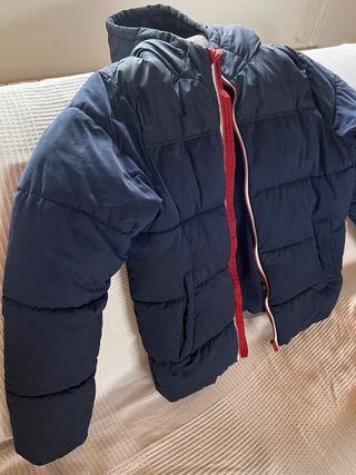 Abrigo acolchado azul niño Talla 14 años