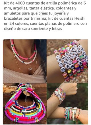 kit  para haser pulseras manualidades 