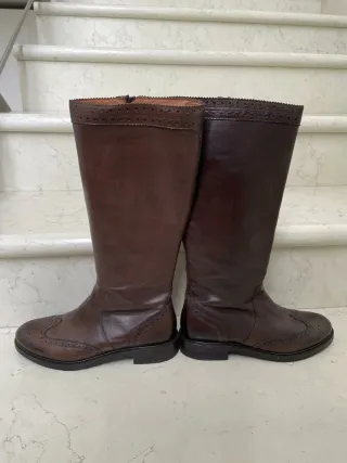 Stivali eleganti donna marrone Tg. 37 Frau