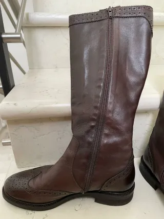 Stivali eleganti donna marrone Tg. 37 Frau
